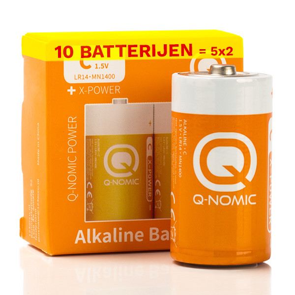 Q-Nomic Power LR14 / C Alkaline Batterij (10 stuks)  AQN00037 - 1