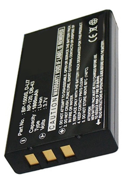 RCA D-LI7 / DB-43 / NP-120 accu (3.7 V, 1800 mAh, 123accu huismerk)  ARC00018 - 1