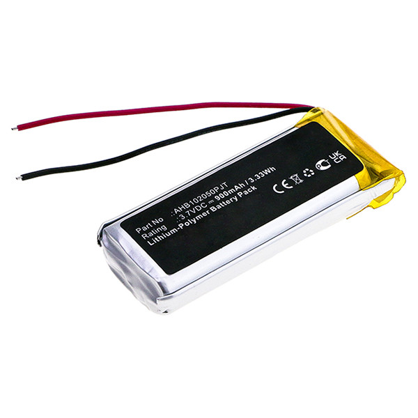 Rapoo SX102050PL / AHB102050PJT accu (3.7 V, 900 mAh, 123accu huismerk)  ARA00100 - 1