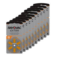 Rayovac Extra Advanced 13 / PR48 / Oranje voordeelpak 60 stuks  204805