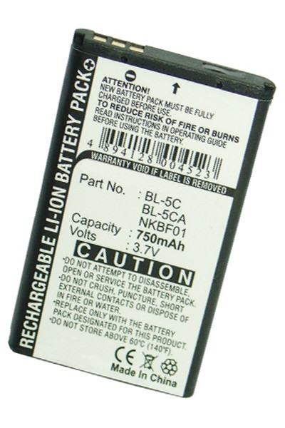 Reflecta BK-5C / BL-05 / BL-5C accu (750 mAh, 123accu huismerk)  ARE00025 - 1