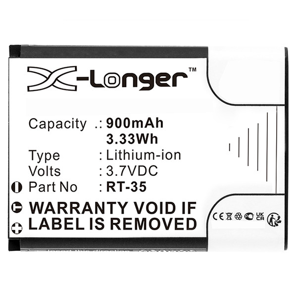 Retevis BL-5B / RT-35 accu (3.7 V, 900 mAh, 123accu huismerk)  ARE00218 - 2