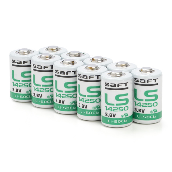 verzonden Tegenslag uitglijden Aanbieding: 10 x Saft LS14250 / 1/2 AA batterij (3.6V, 1200 mAh, Li-SOCl2)  Saft 123accu.nl