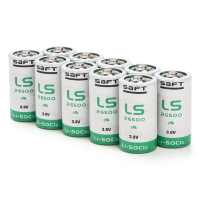 10x Saft LS26500 batterijen