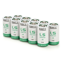 10x Saft LS33600 batterijen
