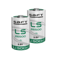 2x Saft LS26500 batterijen