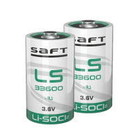 2x Saft LS33600 batterijen