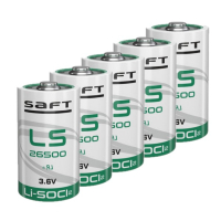 5x Saft LS26500 batterijen