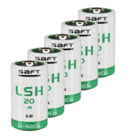 Saft Aanbieding: 5 x Saft LSH20 / D batterij (3.6V, 13000 mAh, Li-SOCl2)  ASA02397