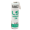 Saft LS14500 / AA batterij met soldeerlippen (3.6 V, 2600 mAh, Li-SOCl2)
