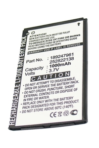 Sagem SO1B-SN1 / 189247961 accu (1000 mAh, 123accu huismerk)  ASA00218