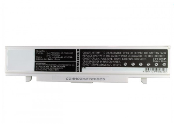 Samsung AA-PB9NC6B / AA-PB9NS6B accu wit (11.1 V, 6600 mAh, 123accu huismerk)  ASA00836 - 1