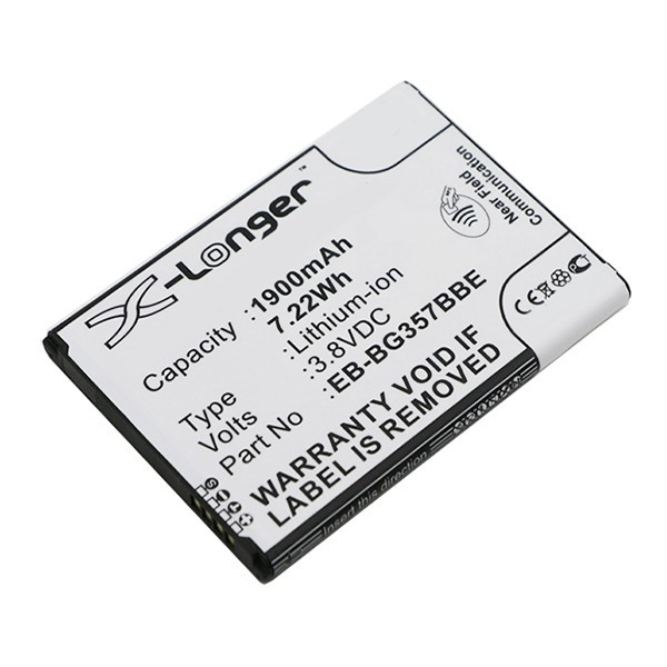 Samsung BG357BBU / BG357BBZ / EB-BG357BBE accu (1900 mAh, 123accu huismerk)  ASA01800 - 1