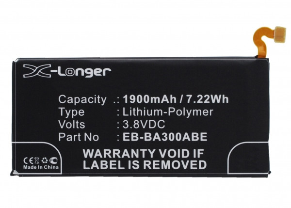 Samsung EB-BA300ABE accu (1900 mAh, 123accu huismerk)  ASA01291 - 1