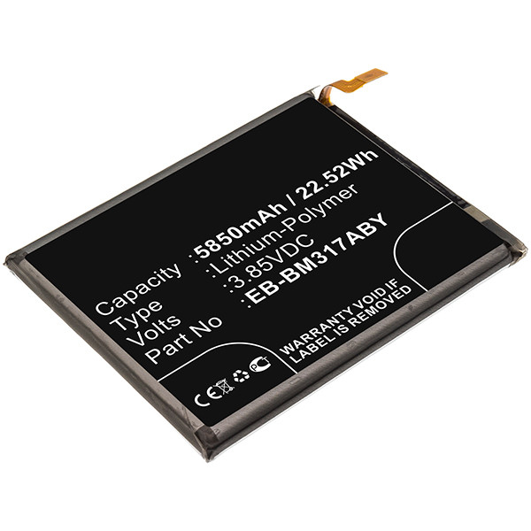 Samsung EB-BM317ABY / GH43-05043A accu (3.8 V, 5850 mAh, 123accu huismerk)  ASA02115 - 1