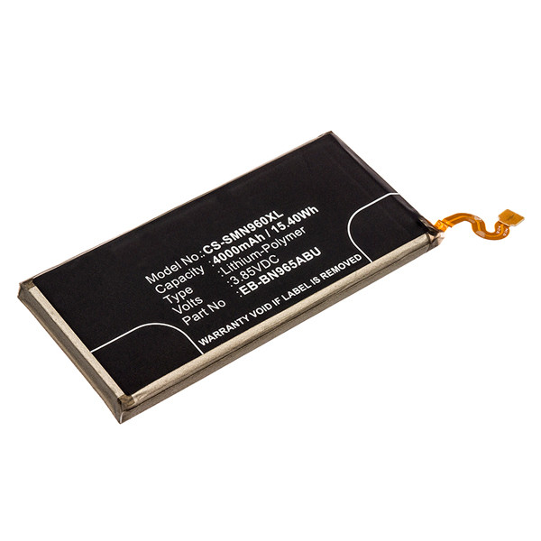 Samsung Galaxy Note 9 / EB-BN965ABE accu (3.85 V, 4000 mAh, 123accu huismerk)  ASA02003 - 1