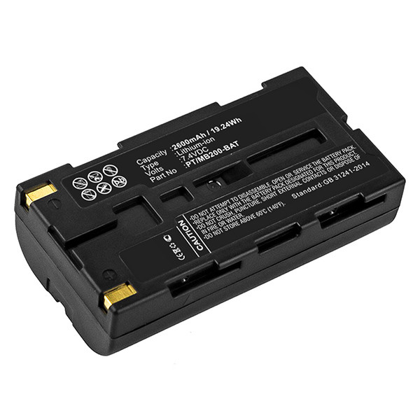 Sato PT/MB200-BAT accu (7.4 V, 2600 mAh, 123accu huismerk)  ASA02157 - 1