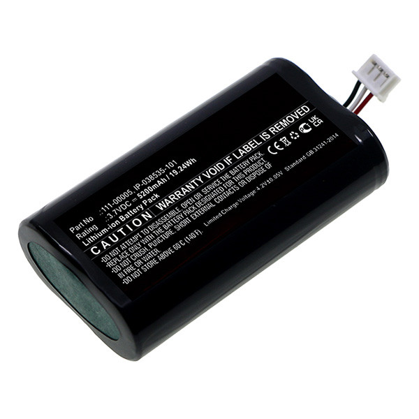 Sonos 111-00005 / IP-038535-101 accu (3.7 V, 5200 mAh, 123accu huismerk)  ASO01094 - 1