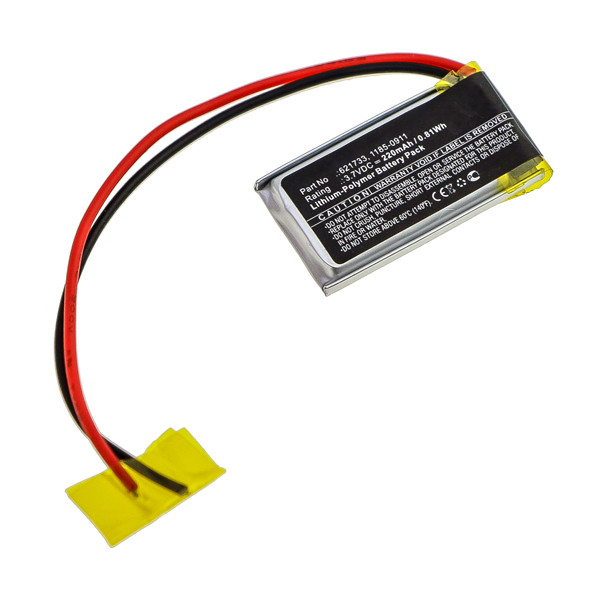 Sony 621733 / 1185-0911 accu (3.7 V, 220 mAh, 123accu huismerk)  ASO01067 - 1