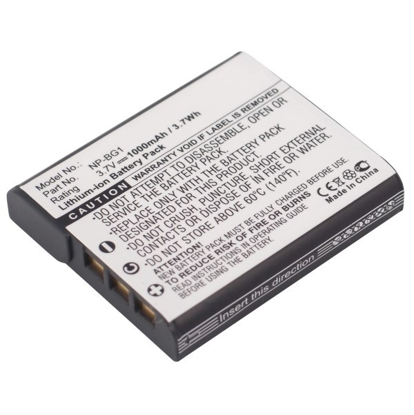 Sony NP-BG1 / NP-FG1 accu (1000 mAh, 123accu huismerk)  ASO00048 - 1