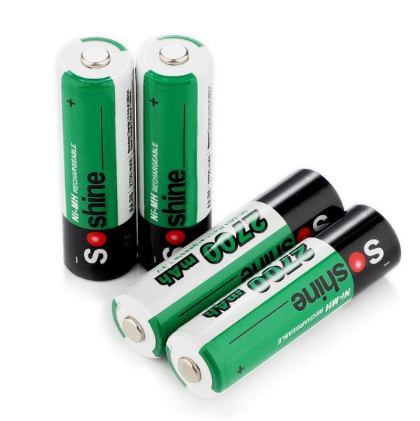 Soshine Oplaadbare AA / HR06 Ni-Mh Batterijen (4 stuks, 2700 mAh)  ASO00007 - 1
