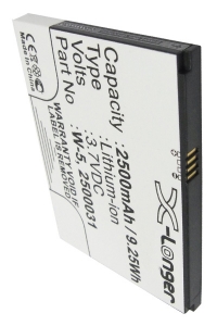 Sprint W-5 / 2500031 / 2500060 accu (2500 mAh, 123accu huismerk)  ASP00094