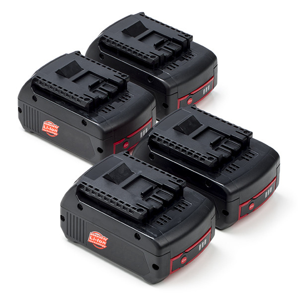 Starterset: 4x Bosch GBA 18V / 1600Z00037 accu's (18 V, 3.0 Ah, 123accu huismerk)  ABO00490 - 1