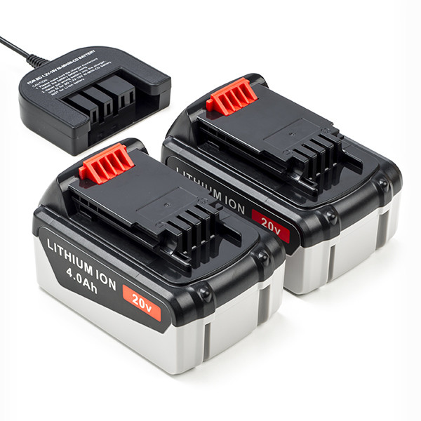 Startset: 2x Black+Decker BL4018-XJ accu's + lader (18 V, 4.0 Ah, 123accu huismerk)  ABL00450 - 1