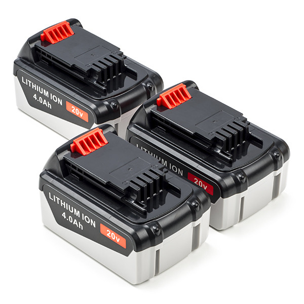 Startset: 3x Black+Decker BL4018-XJ / BL4018 accu's (18 V, 4.0 Ah, 123accu huismerk)  ABL00455 - 1