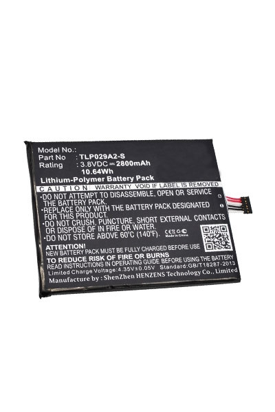 TCL TLP029AJ / BAAL6045Y / TLP029A2-S accu (2800 mAh, 123accu huismerk)  ATC00033 - 1