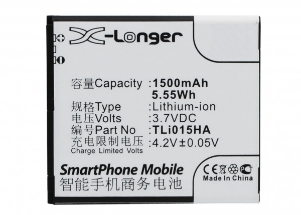 TCL TLi015HA accu (1500 mAh, 123accu huismerk)  ATC00018 - 1