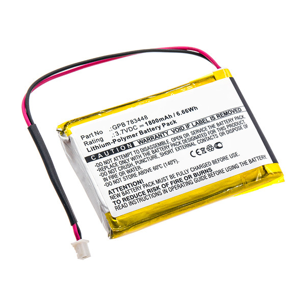 Telex GPB 783448 accu (1800 mAh, 123accu huismerk)  ATE00144 - 1