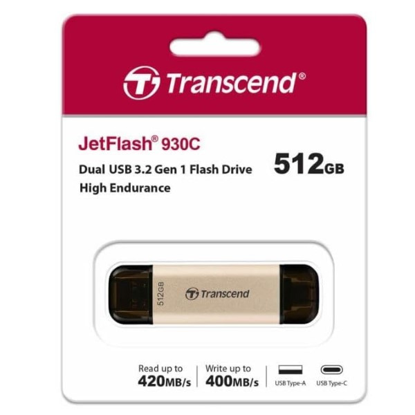 Transcend JetFlash 930C USB-C 3.2 Gen 1 stick 512GB  ATR00141 - 3