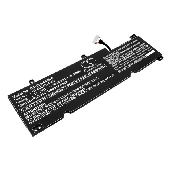 Tuxedo CLN400NB accu (15.2 V, 3050 mAh, 123accu huismerk)  ATU00007 - 1