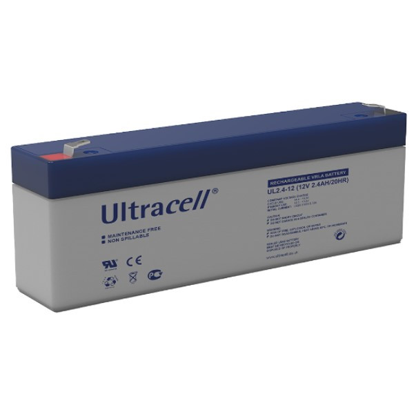 Ultracell UL2.6-12 VRLA AGM Loodaccu (12V, 2.6 Ah, T1 terminal)  AUL00019 - 1