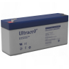 Ultracell UL3.4-6 VRLA AGM Loodaccu (6V, 3.4 Ah, T1 terminal)