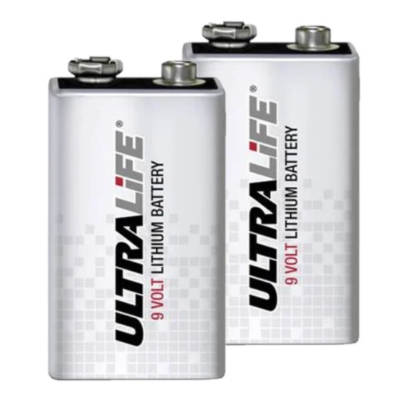 Ultralife U9VL-J-P / 6FR61 / 9V E-Block Lithium Batterij (2 stuks)  AUL00105 - 1