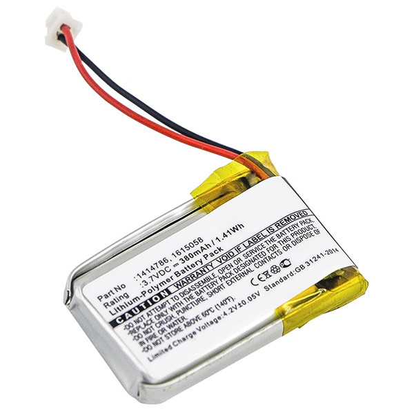 Unitech 1414786 / 1615058 / 682030R accu (380 mAh, 123accu huismerk)  AUN00111 - 1