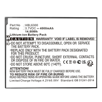 Urovo HBL6300 accu (3.7 V, 4000 mAh, 123accu huismerk)  AUR00012