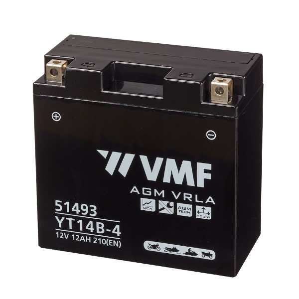 VMF AGM 51493 / YT14B-BS / 512903013 accu (12V, 12Ah, 210A)  AVM00099 - 1