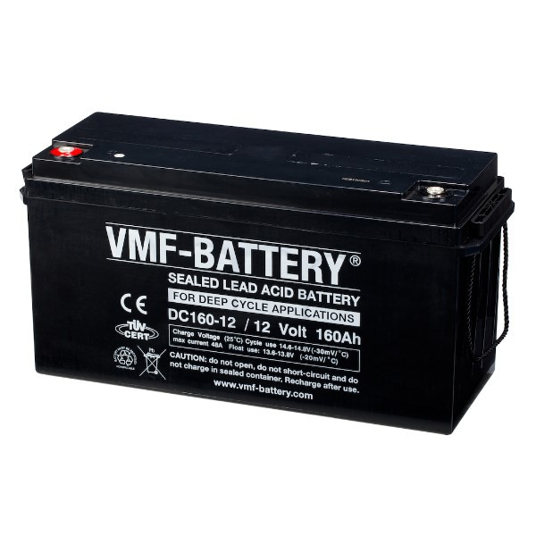 VMF DC160-12 AGM Deep Cycle accu (12V, 160 Ah, T5 terminal)  AVM00132 - 1