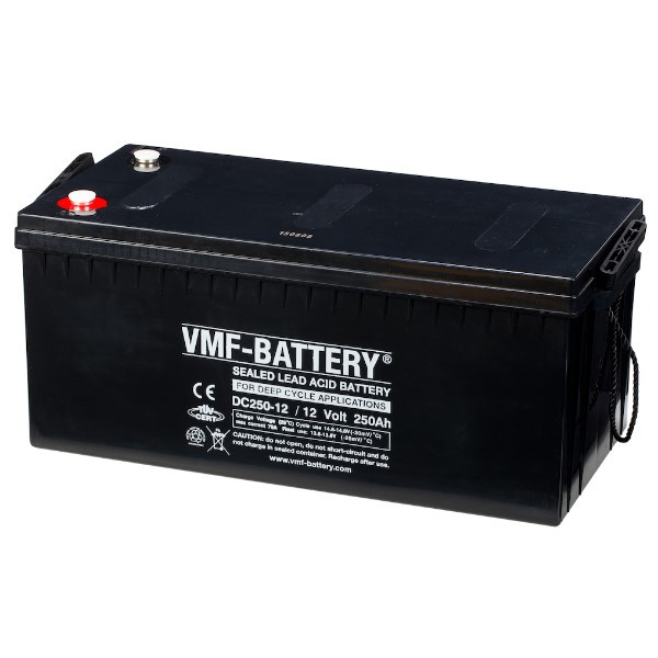 VMF DC250-12 AGM Deep Cycle accu (12V, 250 Ah, T16 terminal)  AVM00128 - 1