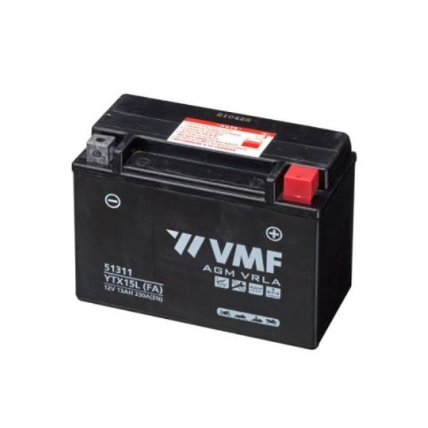 VMF PowerSport AGM 51311 / YTX15L-BS accu (12V, 13Ah, 230A)  AVM00209 - 1