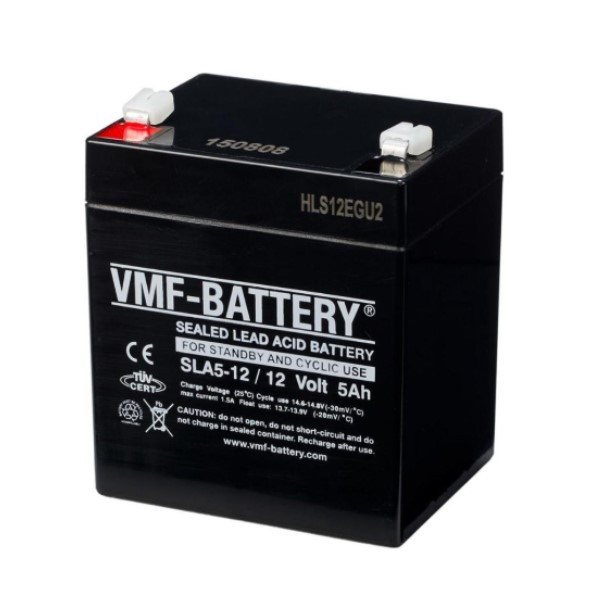 VMF SLA5-12 VRLA AGM Loodaccu (12V, 5 Ah, T1 terminal)  AVM00154 - 1