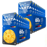 Varta 10 / PR70 / Geel gehoorapparaat batterij 120 stuks  AVA00619