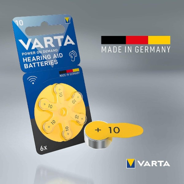 Varta 10 / PR70 / Geel gehoorapparaat batterij 60 stuks  AVA00620 - 2