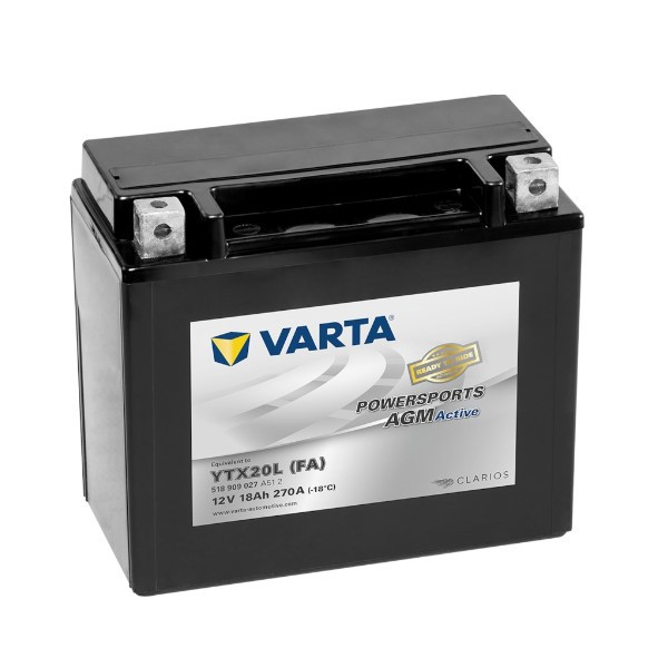 Varta Active 518909027 / YTX20L-BS accu 270A) Varta 123accu.nl