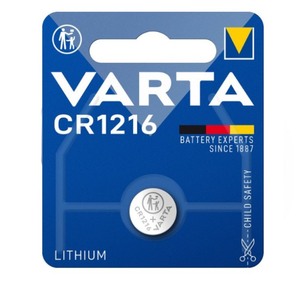 Varta CR1216 / DL1216 / 1216 Lithium knoopcel batterij 1 stuk  AVA00149 - 1