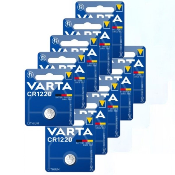 Varta CR1220 / DL1220 / 1220 Lithium knoopcel batterij 10 stuks  AVA00361 - 1