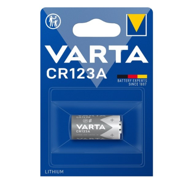 Varta CR123A / DL123A Lithium Batterij (1 stuk, 1430 mAh)  AVA00442 - 1